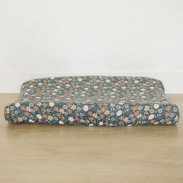 Midnight Floral Changing Pad Cover