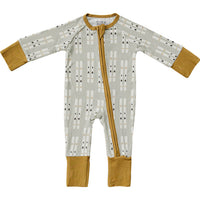 Ski Ribbed Bamboo Zipper Romper
