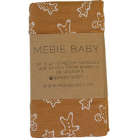 Gingerbread Bamboo Stretch Swaddle Blanket