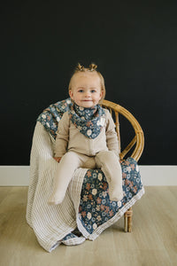 Midnight Floral Bib