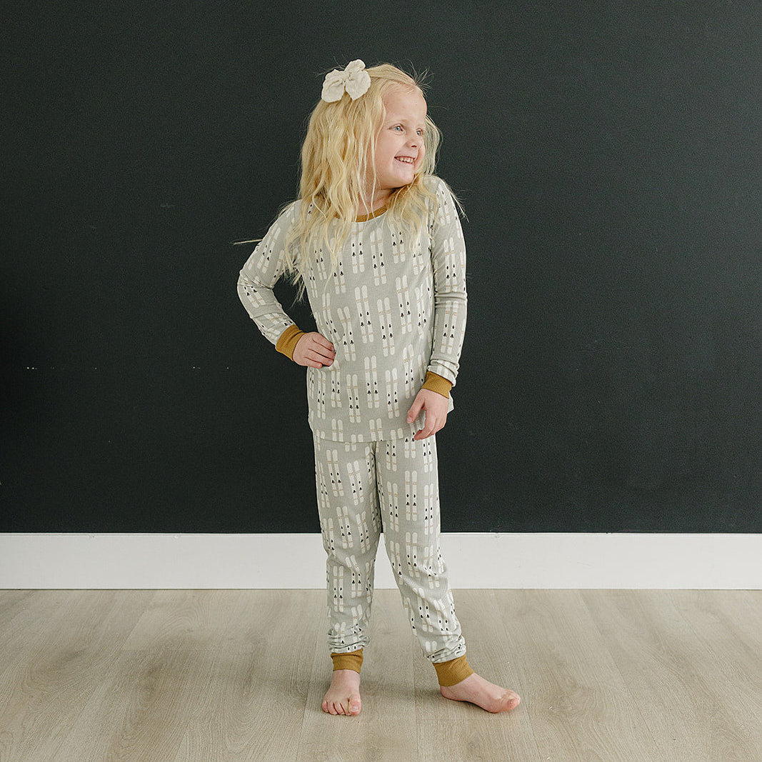 Ski Ribbed Bamboo Cozy Set