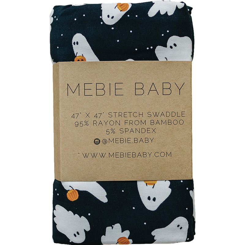 Ghosts Bamboo Stretch Swaddle Blanket