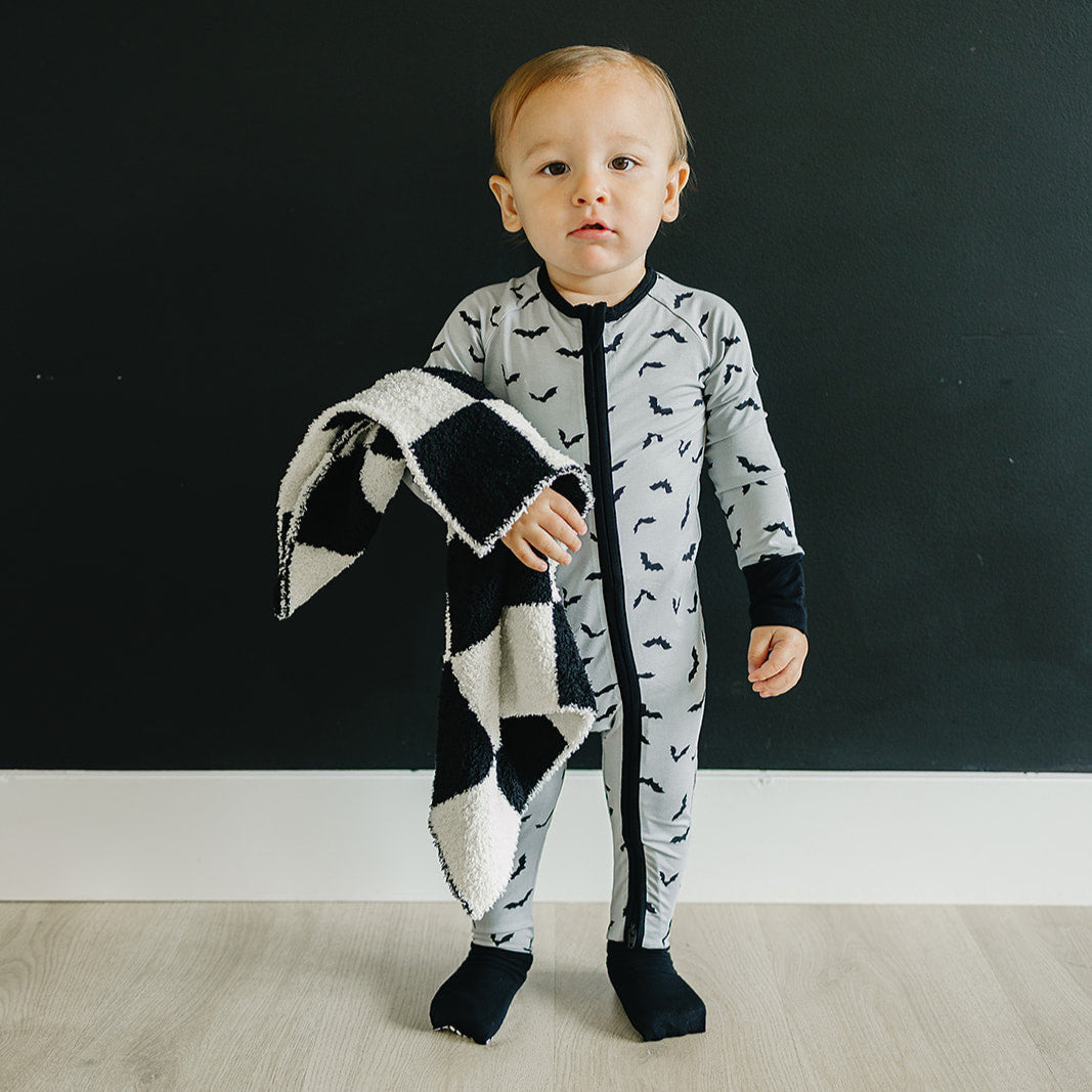 Bats Bamboo Zipper One-Piece