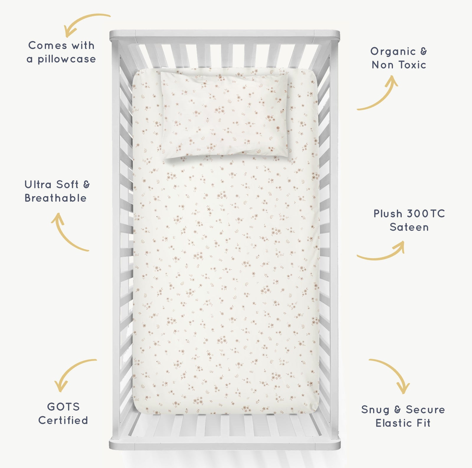 Bloom Organic Crib Sheet
