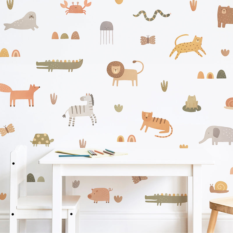 Wild World Fabric Wall Decal Set