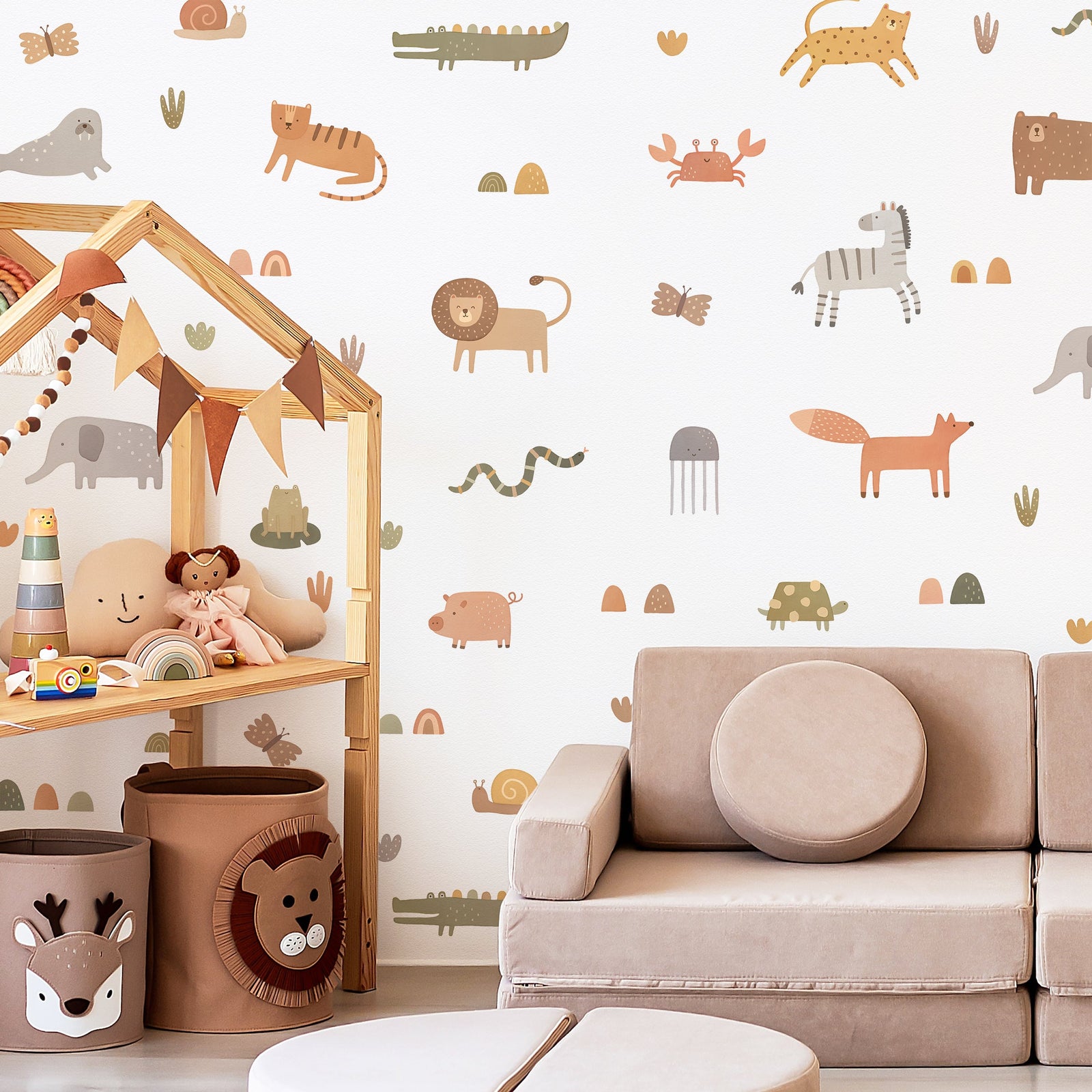 Wild World Fabric Wall Decals