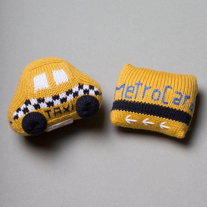 NYC Taxi + MetroCard Knit Rattles