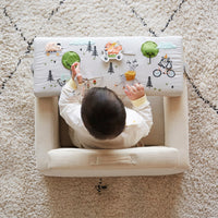 Rolling Along Square Chair