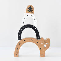 Bamboo Nesting Bear Toy