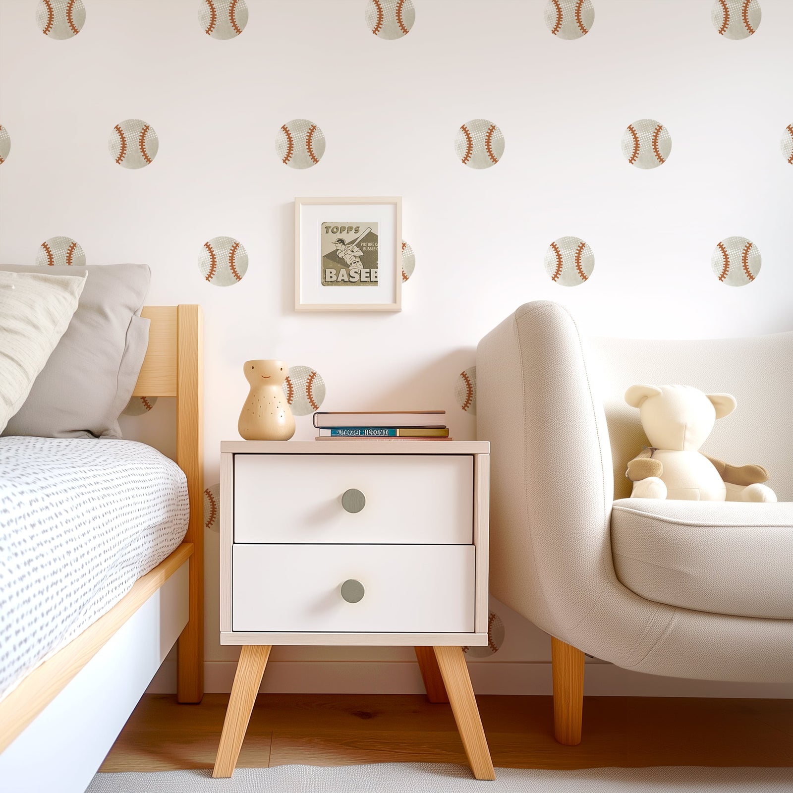 Baseball Fabric Wall Decals