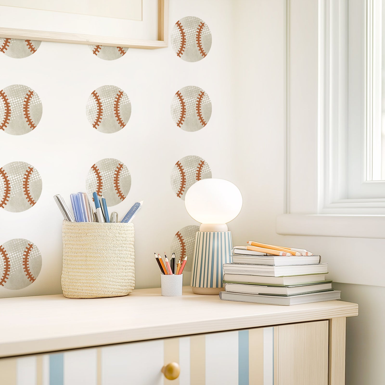 Baseball Fabric Wall Decals