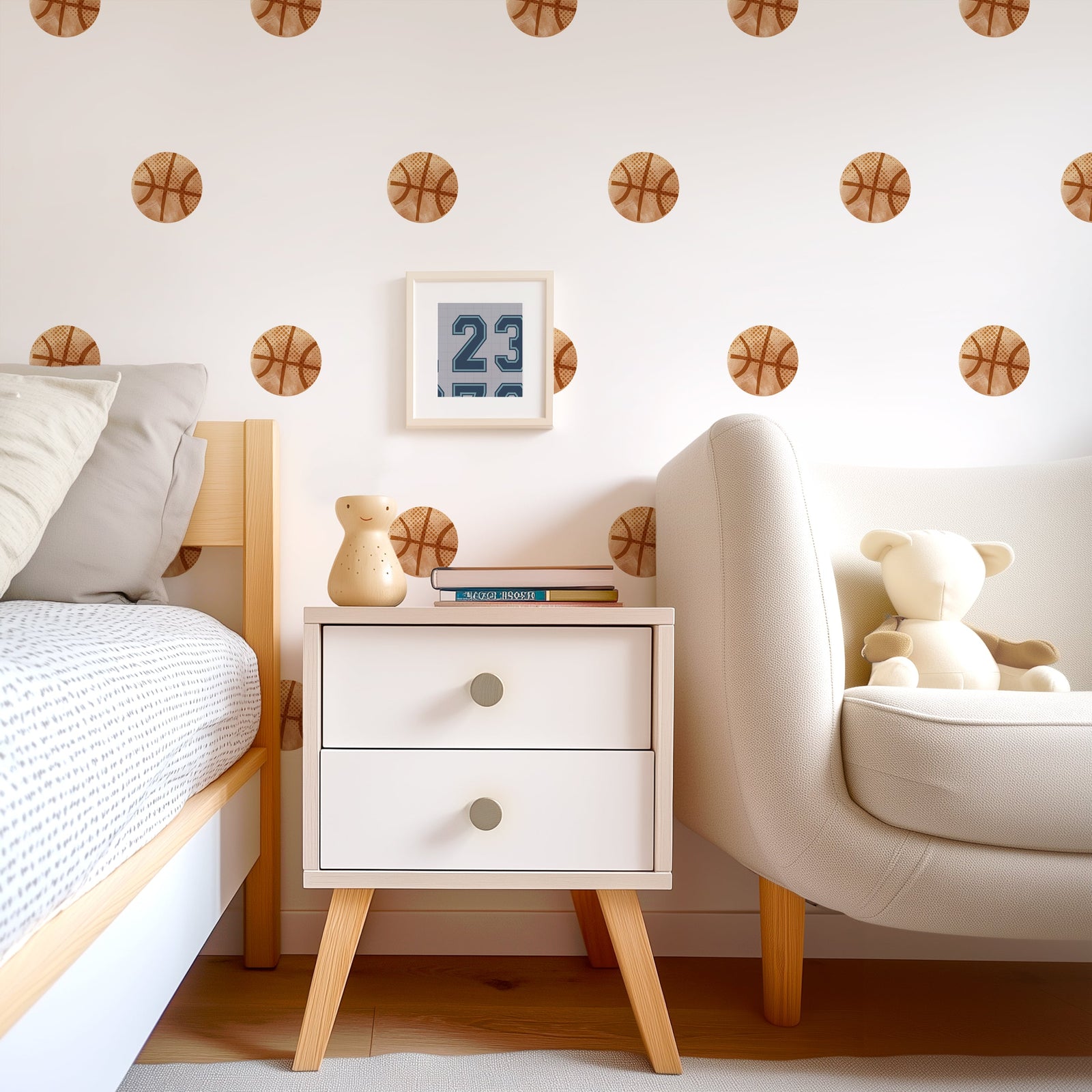 Basketball Fabric Wall Decals