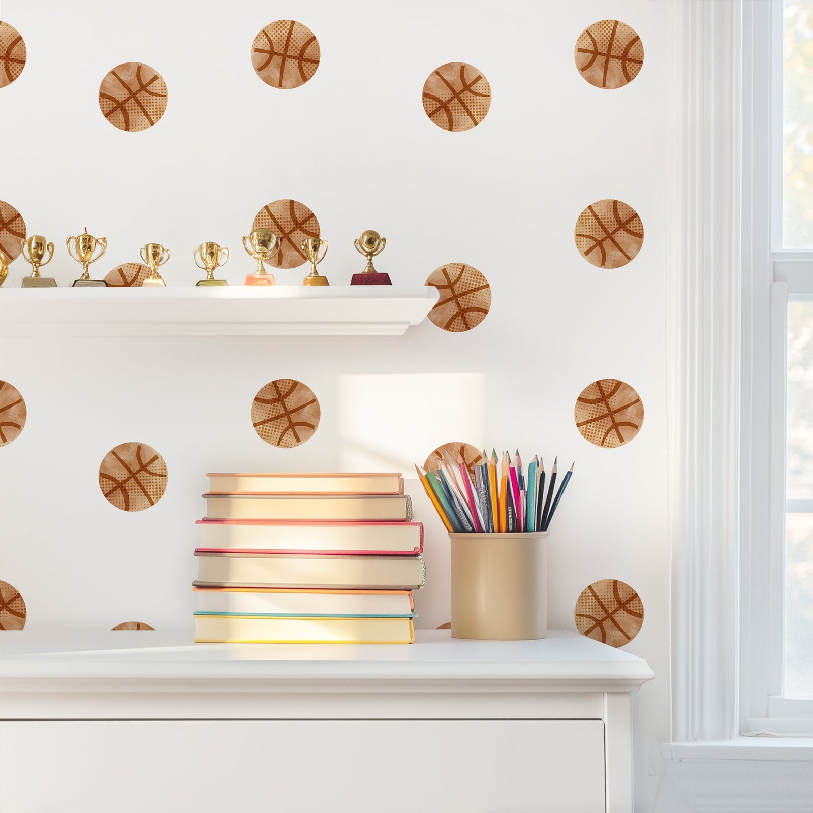 Basketball Fabric Wall Decals