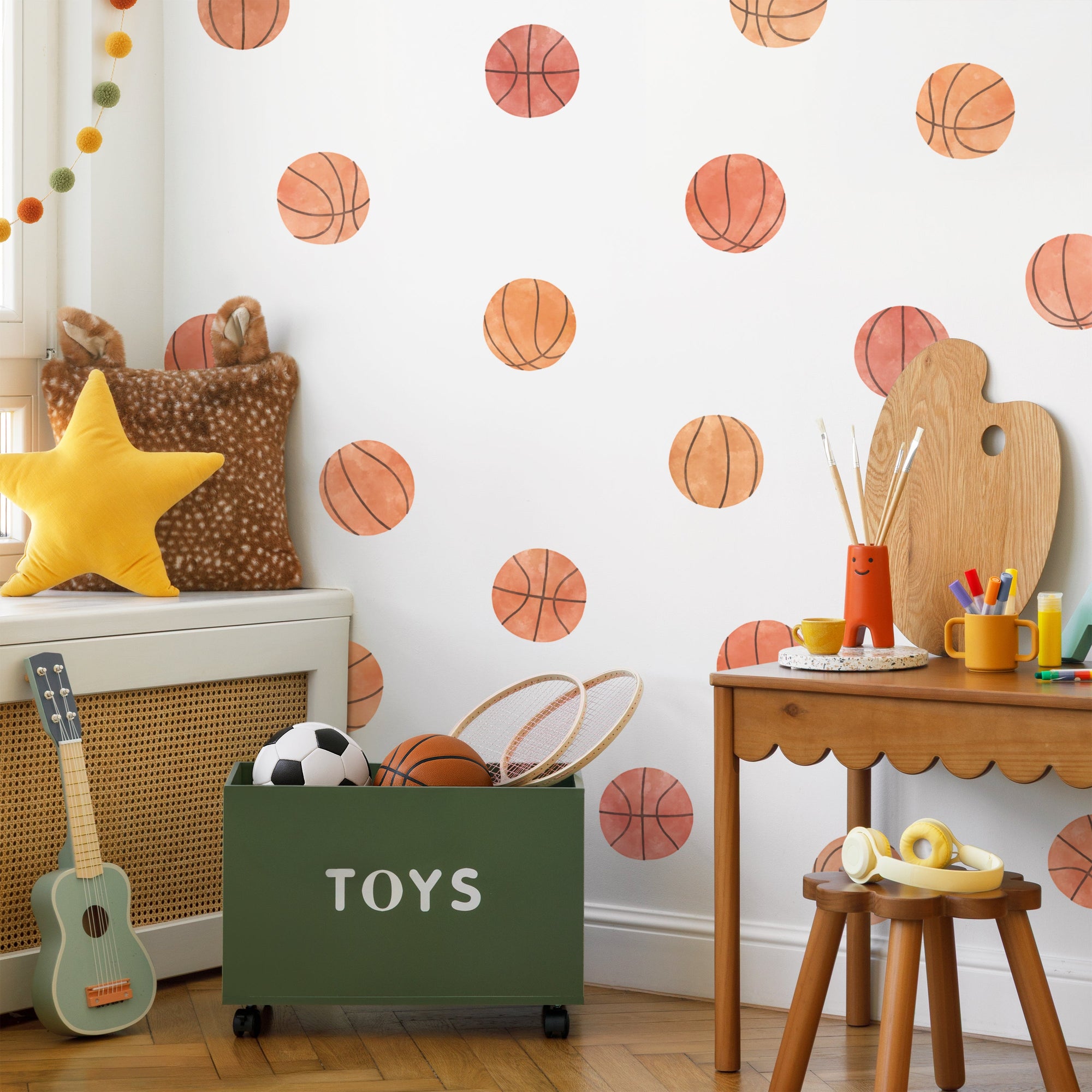 Basketball Fabric Wall Decals