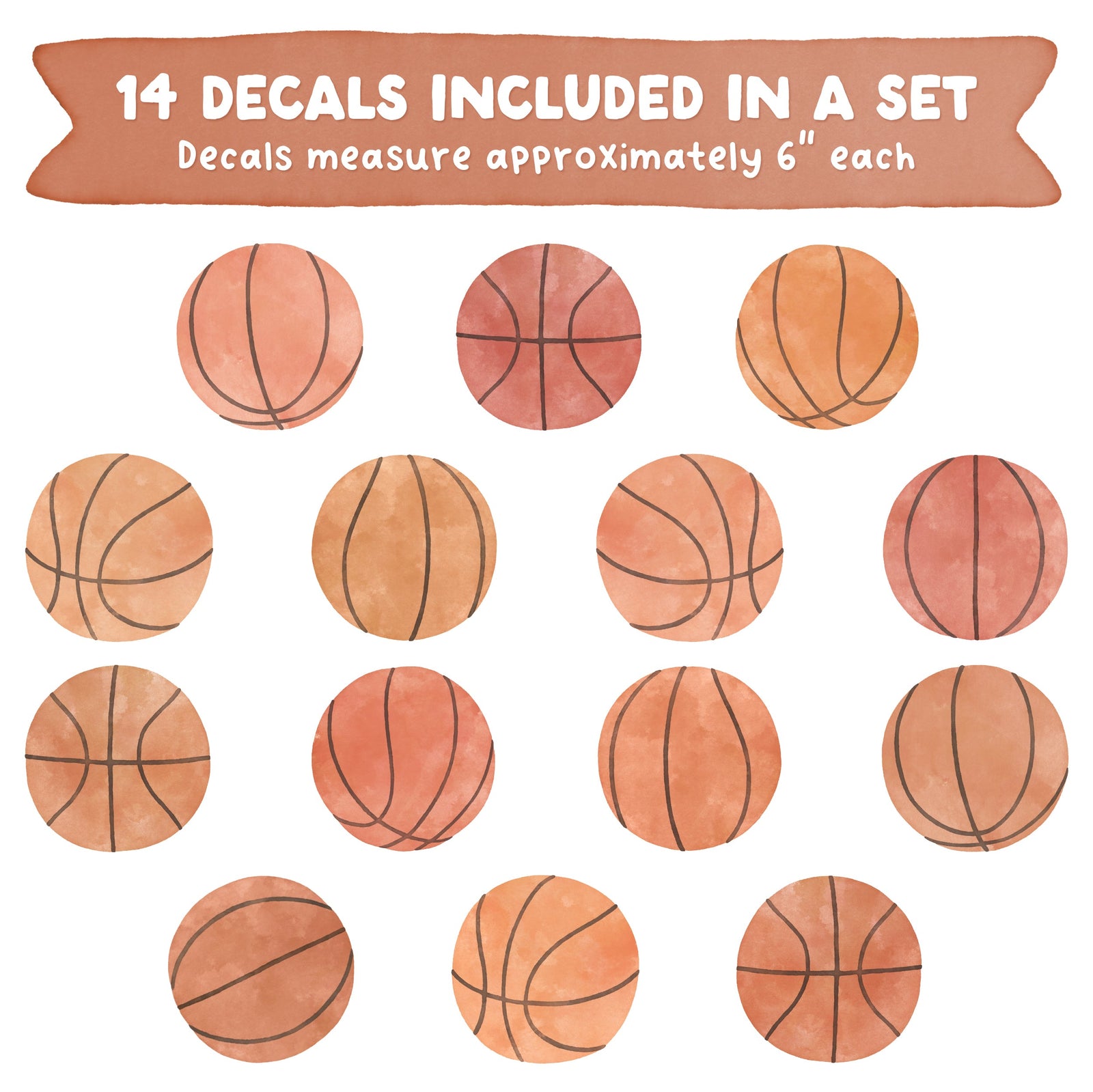 Basketball Fabric Wall Decals