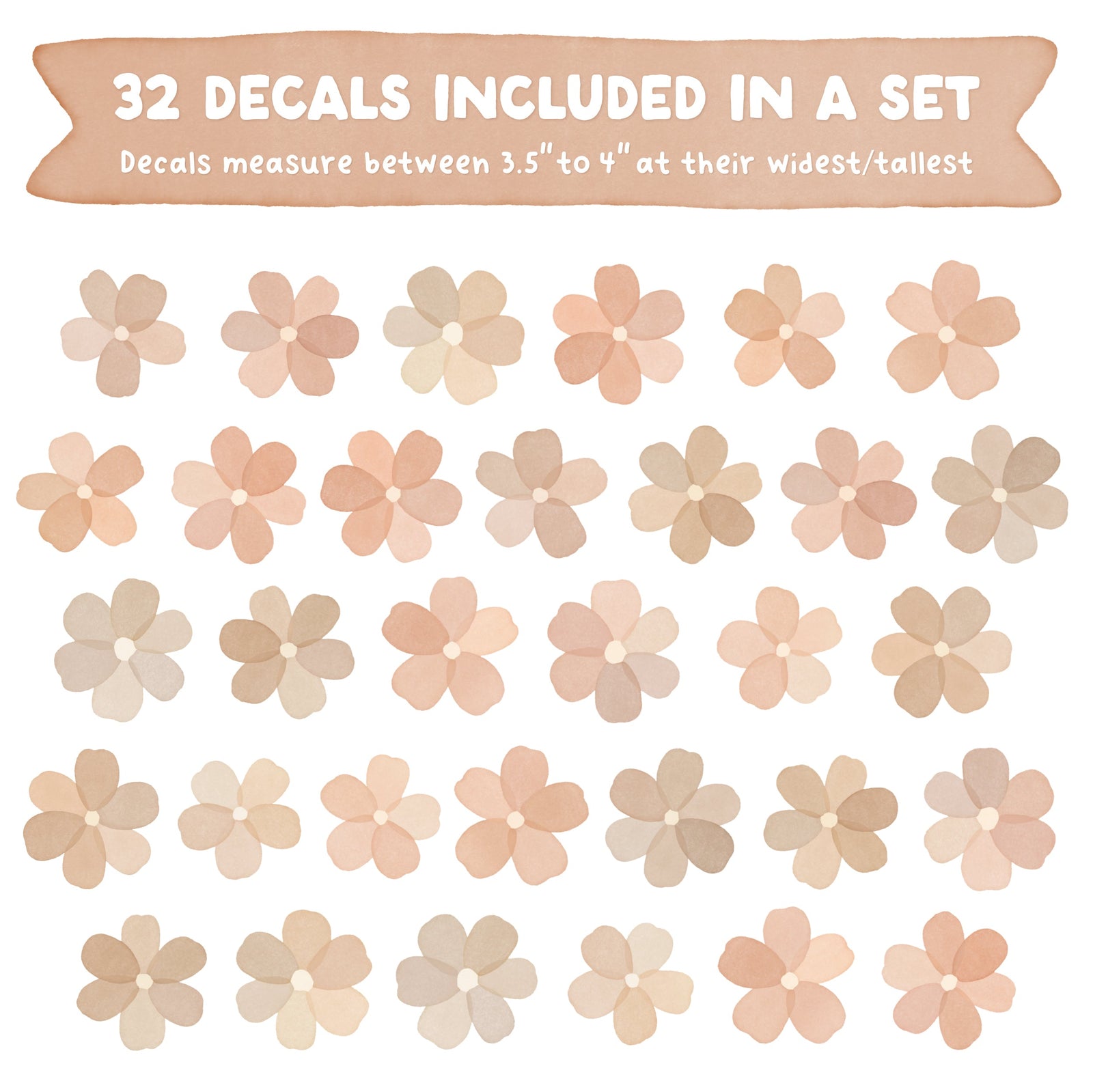 Desert Daisy Fabric Wall Decals