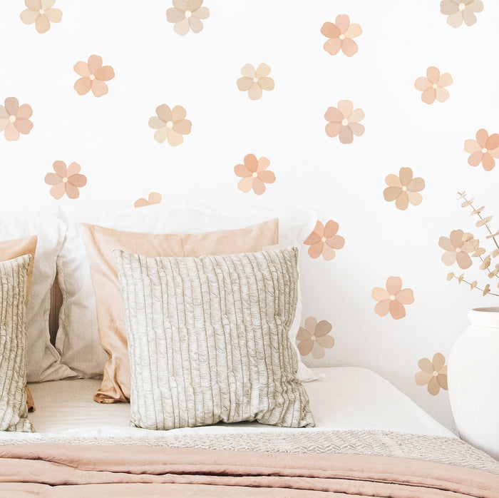 Desert Daisies Fabric Wall Decal Set