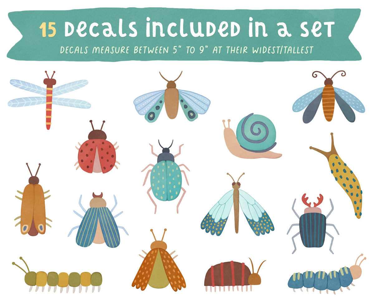 Buggin' Out Fabric Wall Decal Set