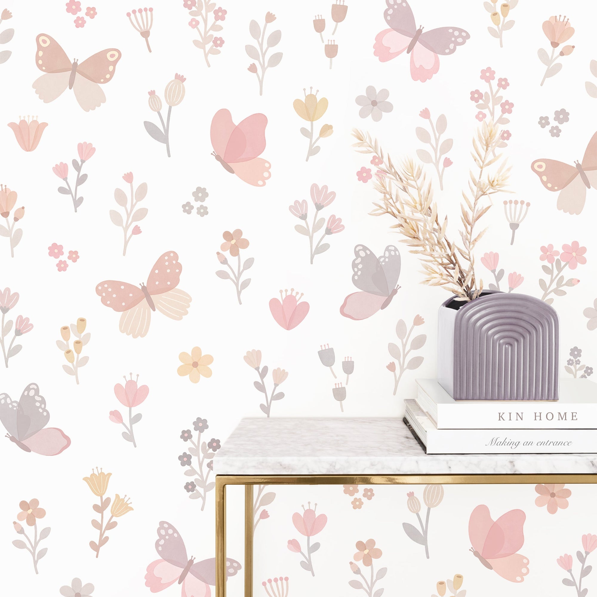 Butterfly Blossom Fabric Wall Decals