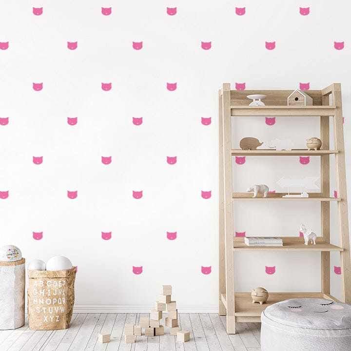 Cat Face Wall Decals