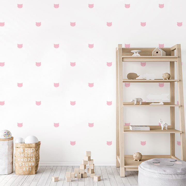 Cat Face Wall Decals