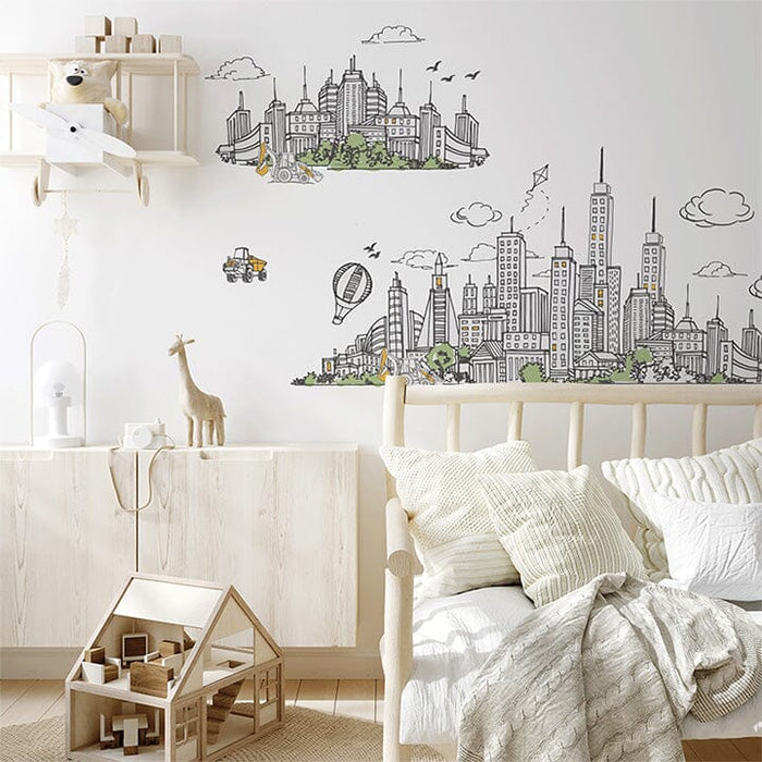 Cityscape Wall Decal Set