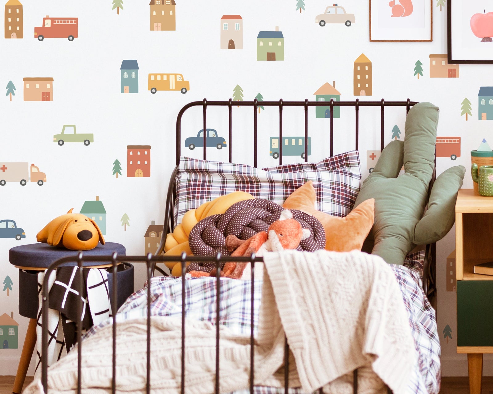 City Street Fabric Wall Decals - Sunburst