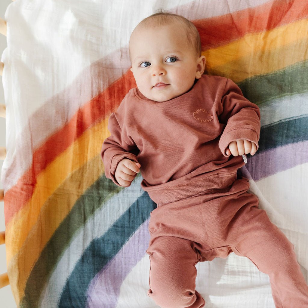 Rainbow Connection Swaddle Blanket