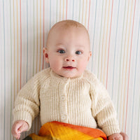 Rainbow Stripe Crib Sheet