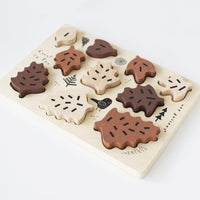 Leaves Wooden Tray Puzzle