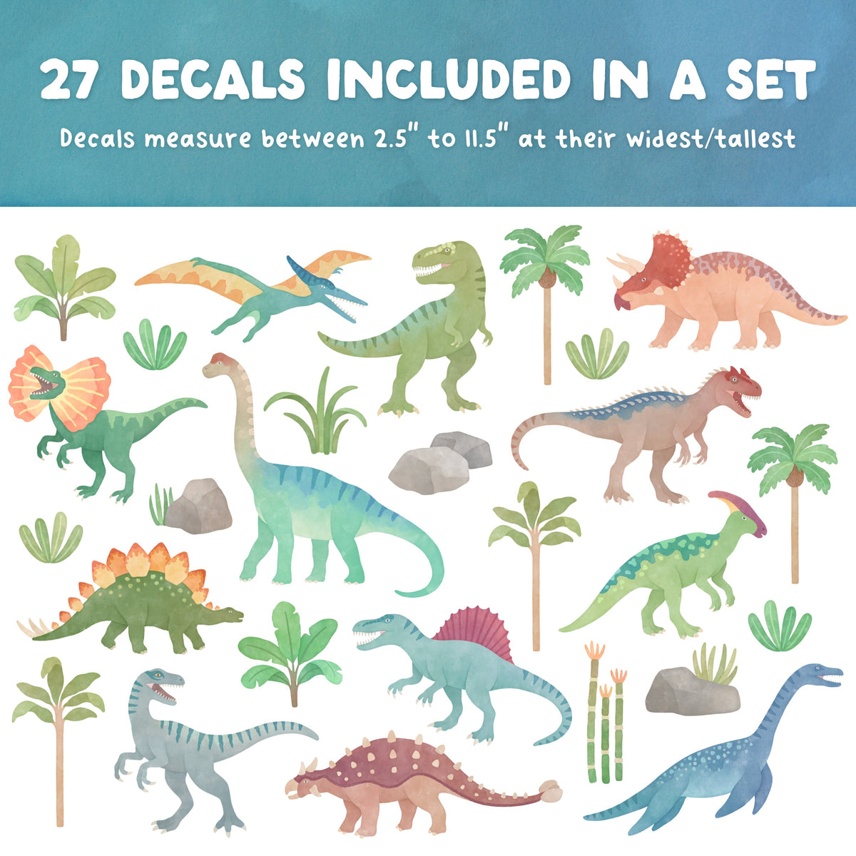 Prehistoric Predator Dinosaur Fabric Wall Decals