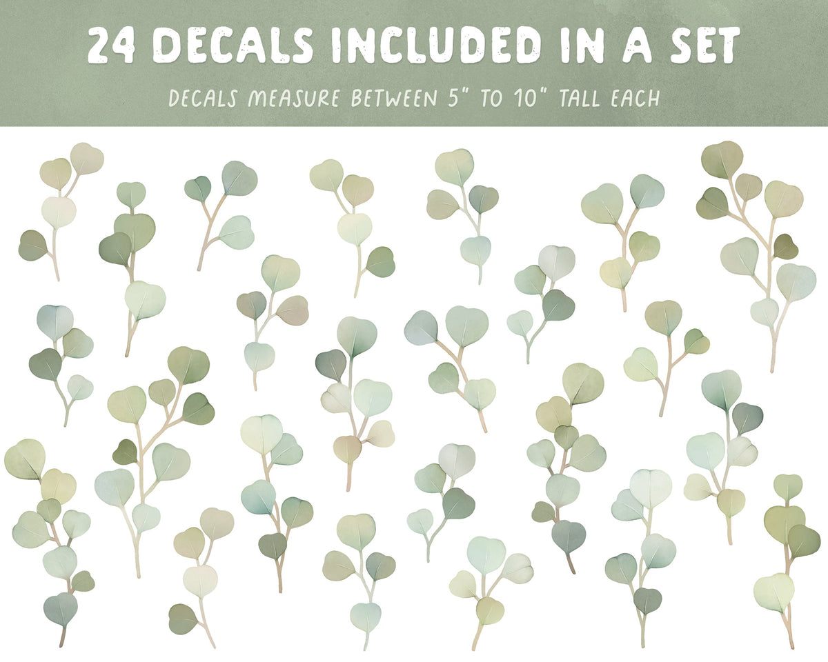 Eucalyptus Branch Fabric Wall Decals