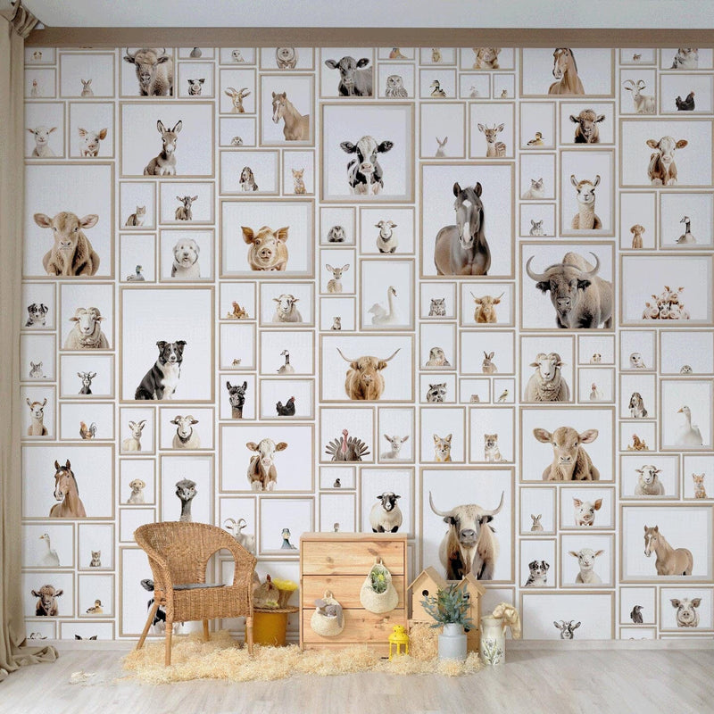 Farm Animal Wallpaper Mural