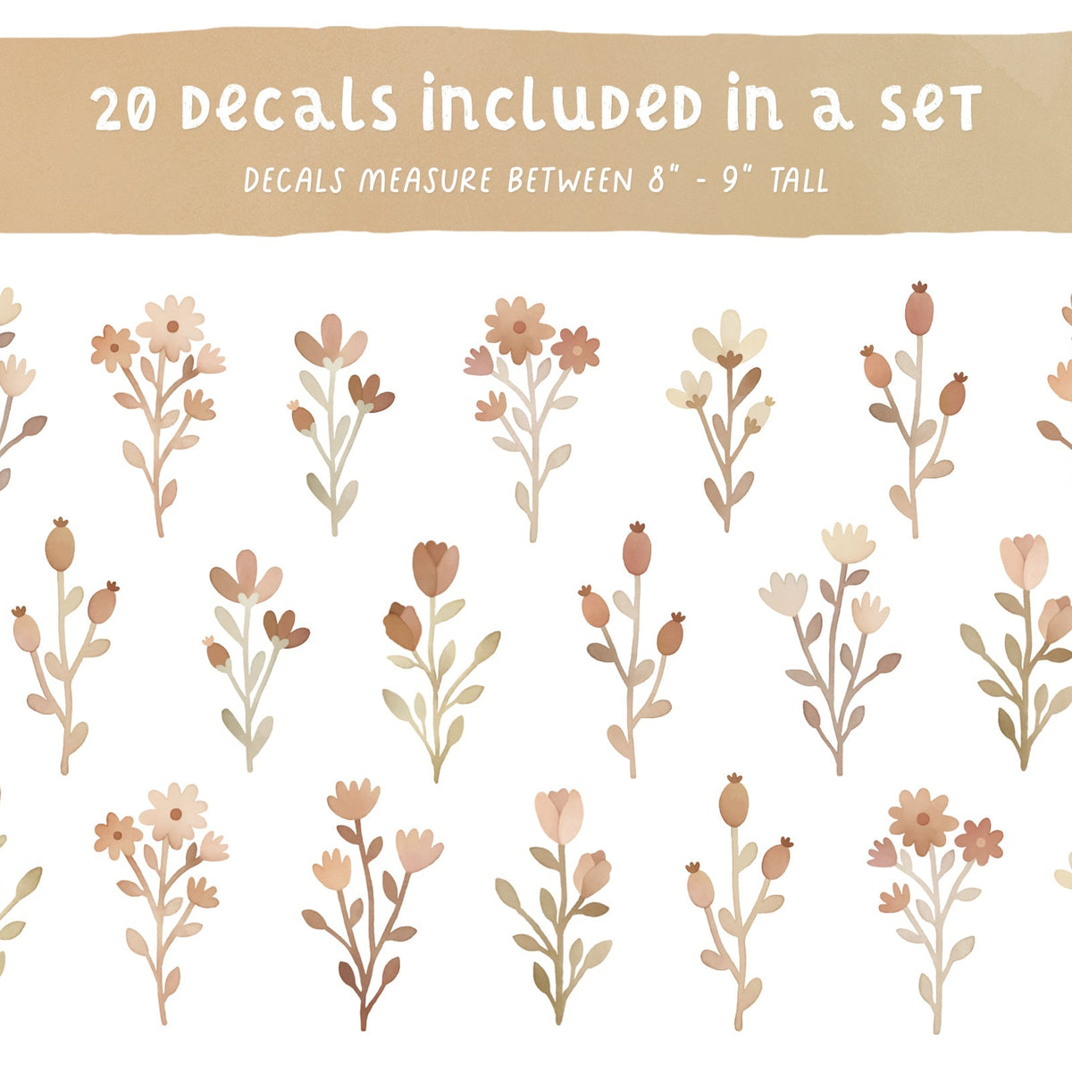 floral bunch decals description