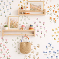Flower Fields Fabric Wall Decals