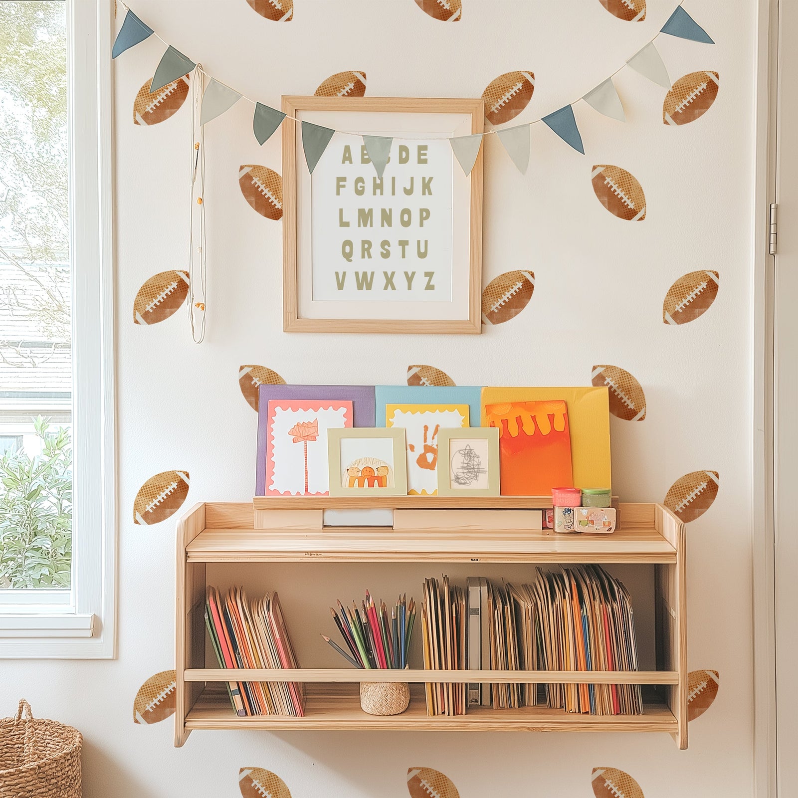 Football Fabric Wall Decals