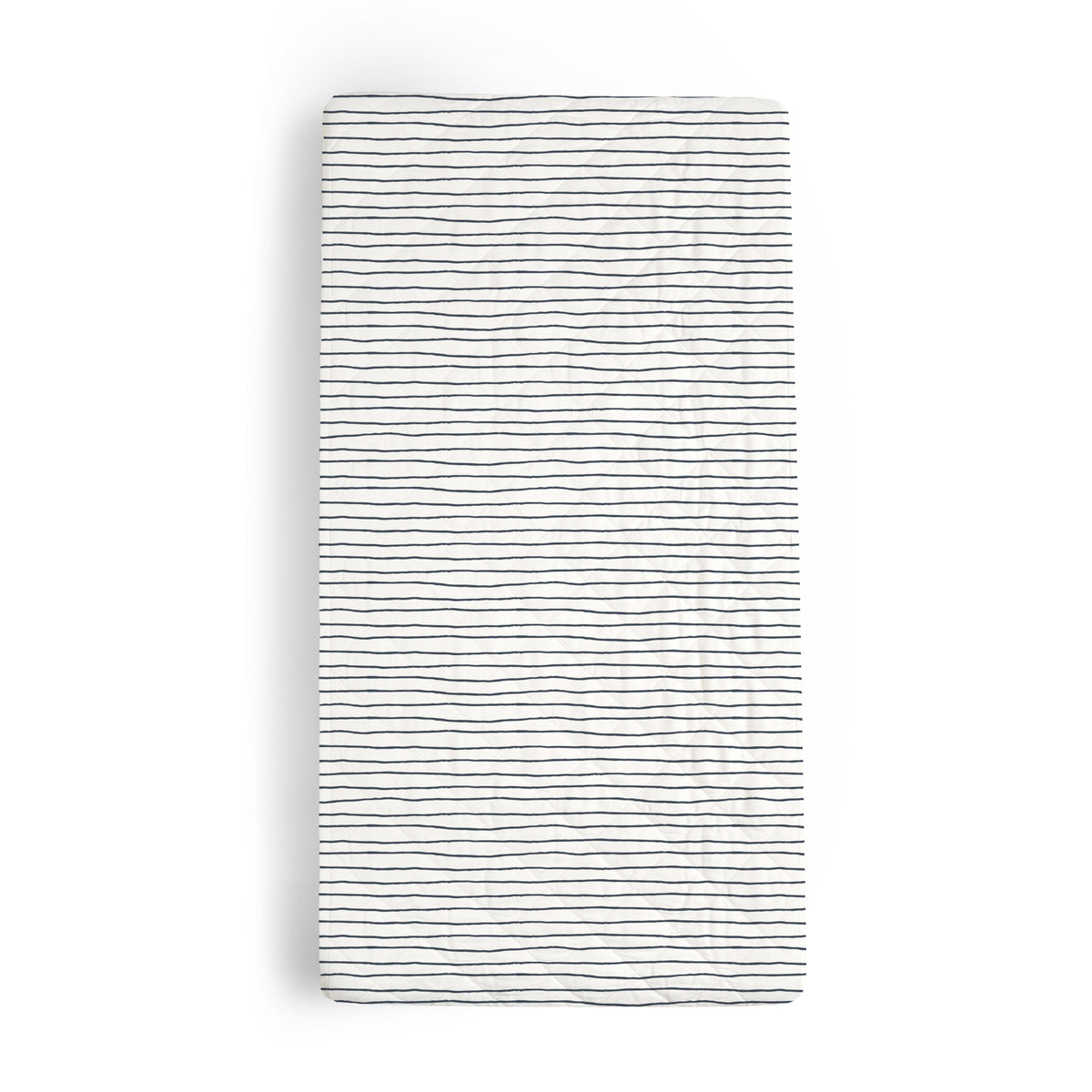 Navy Stripes Organic Changing Pad Cover