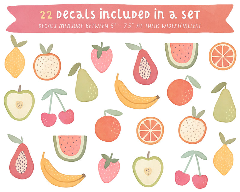 Freshly Squeezed Fabric Wall Decal Set