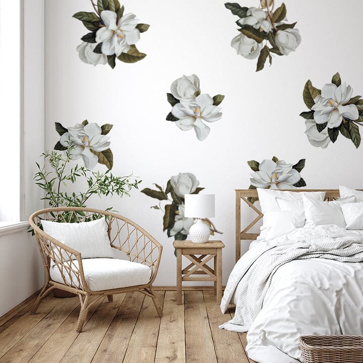 Grand Magnolia Floral Wall Decals
