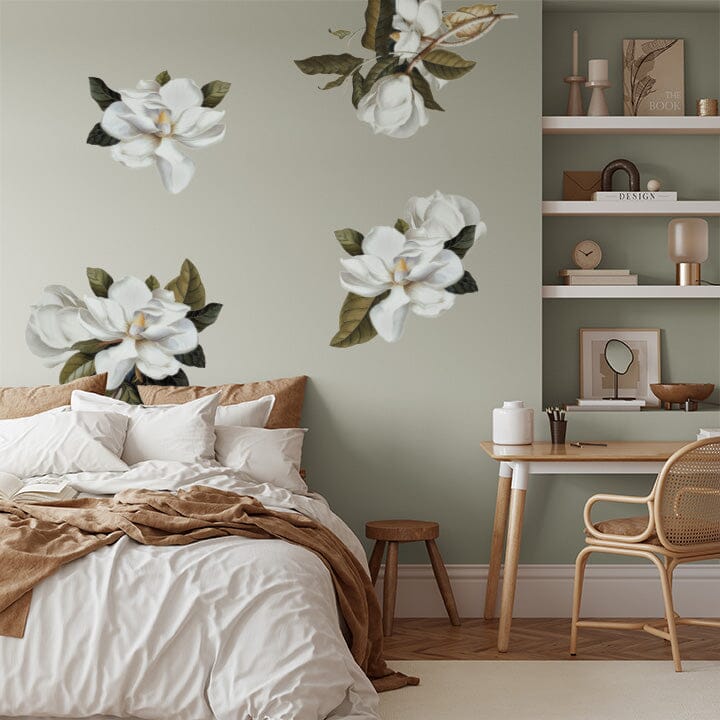 Grand Magnolia Floral Wall Decals