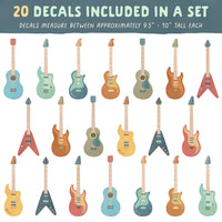 Guitar Wall Decal Set