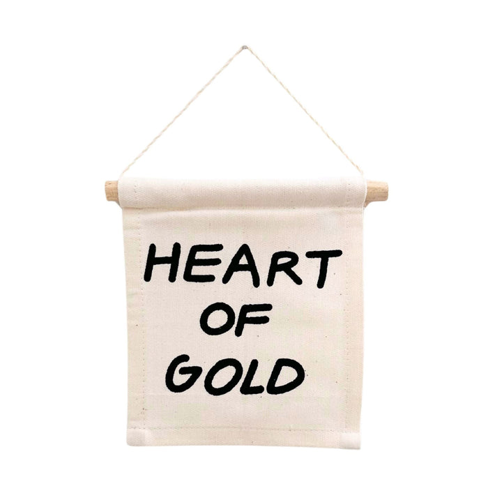 Heart of Gold Hanging Sign