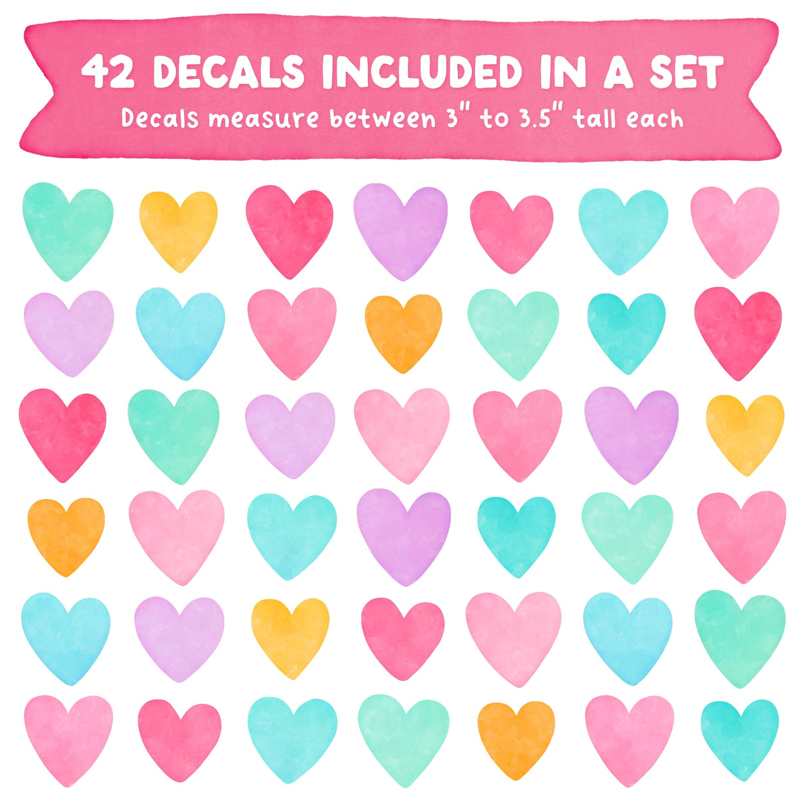 Be Mine Heart Fabric Wall Decals