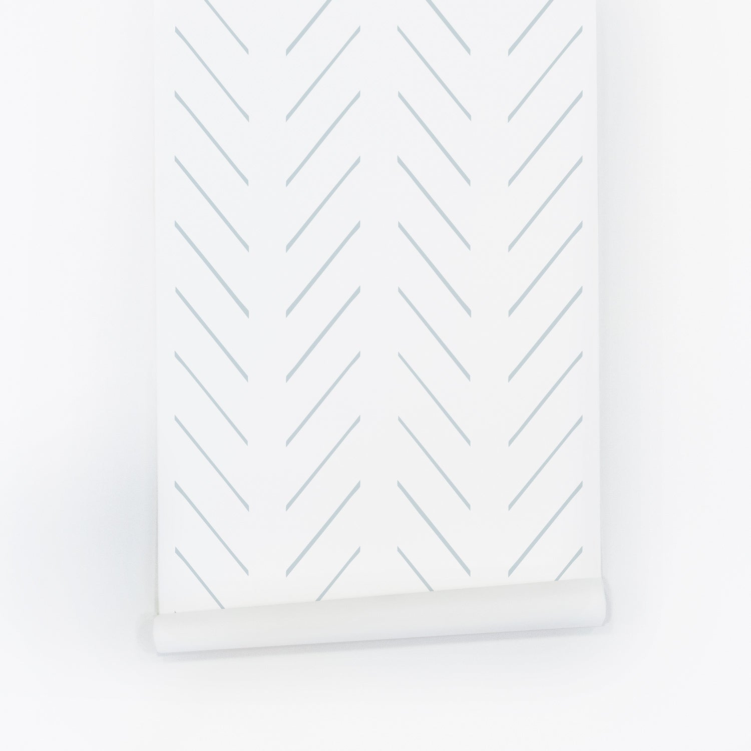 Light Blue Delicate Herringbone Wallpaper