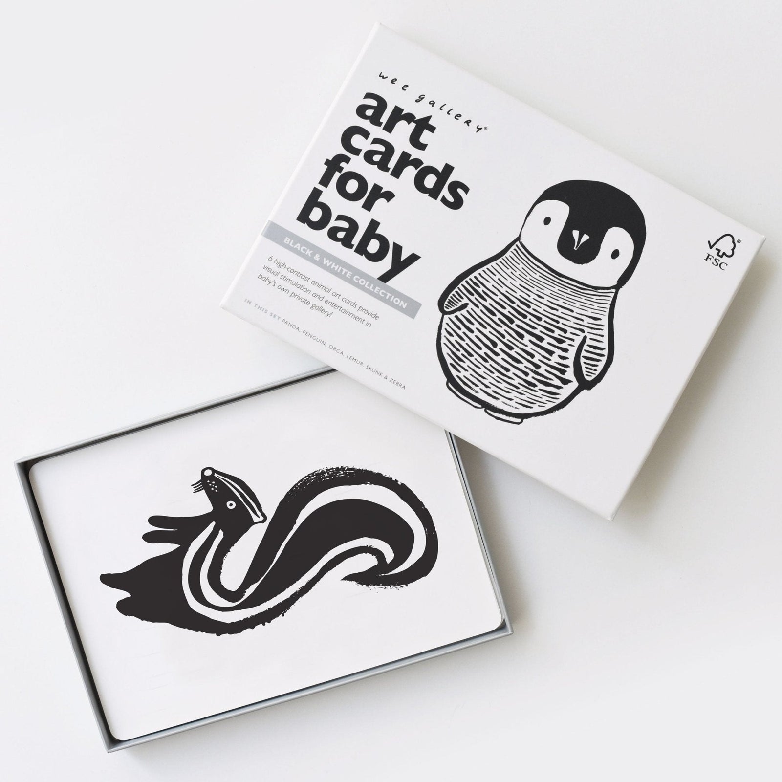 Black + White Art Cards