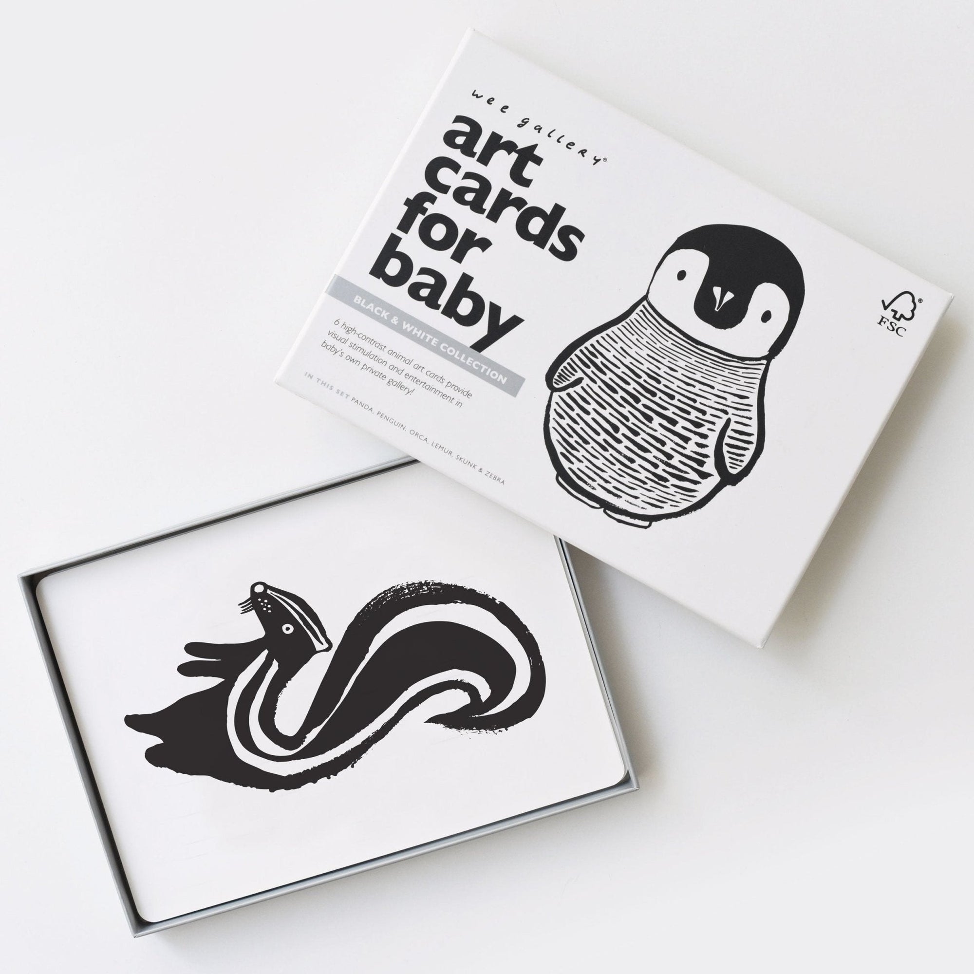 Black + White Art Cards