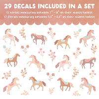 Saddle Up Horse Fabric Wall Decals