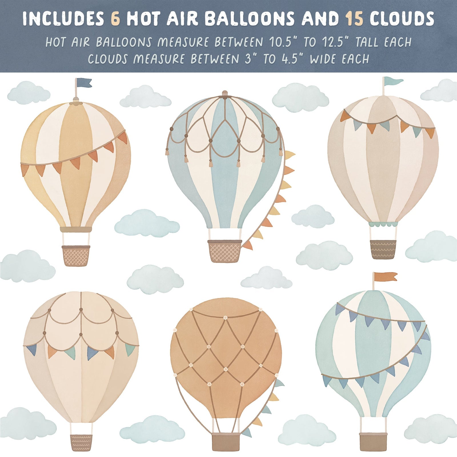 Buoyant Dreams Fabric Wall Decals
