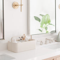 Small Vegan Leather Storage Caddy