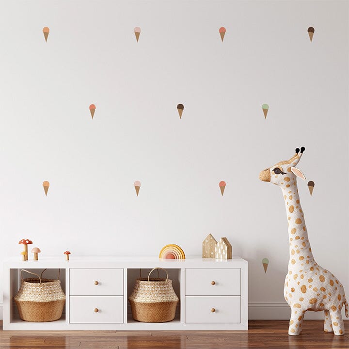 Ice Cream Cones Wall Decal Set